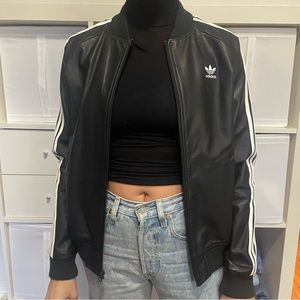 Adidas Original Vegan Leather Varsity Jacket